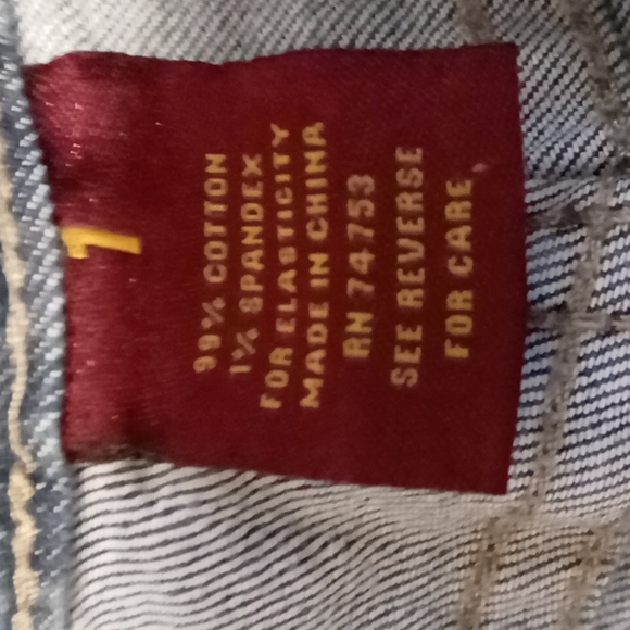 Jean Shorts Overalls Size 1 - Picture 5 of 5